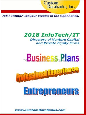 cover image of 2018 InfoTech/IT Directory of Venture Capital and Private Equity Firms
